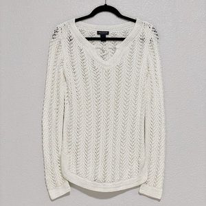 White Hand-knitted Top